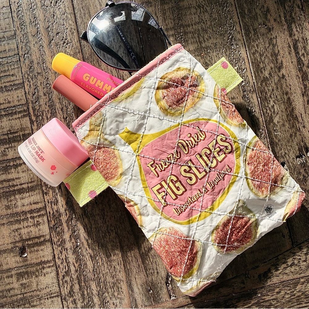 NEW The "Fig-ure of Fashion" Upcycled Quilted Pouch Wristlet
